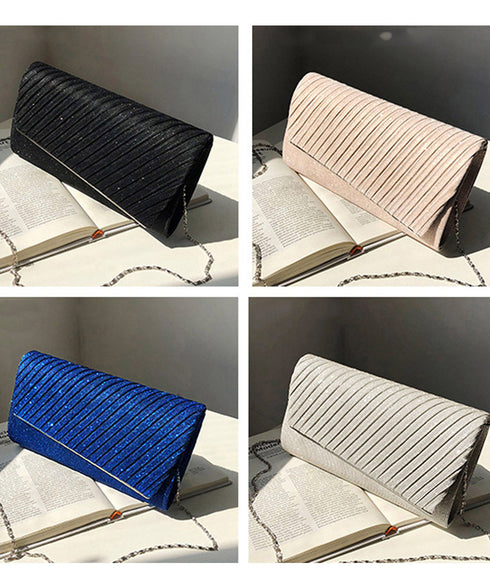 パーティーバッグ 結婚式 クラッチバッグ キラキラ フォーマルバッグ 二次会  2wayバッグエレガント お呼ばれバッグ黒 チェーンバッグ 小さめショルダーバッグ 86YWNY-001